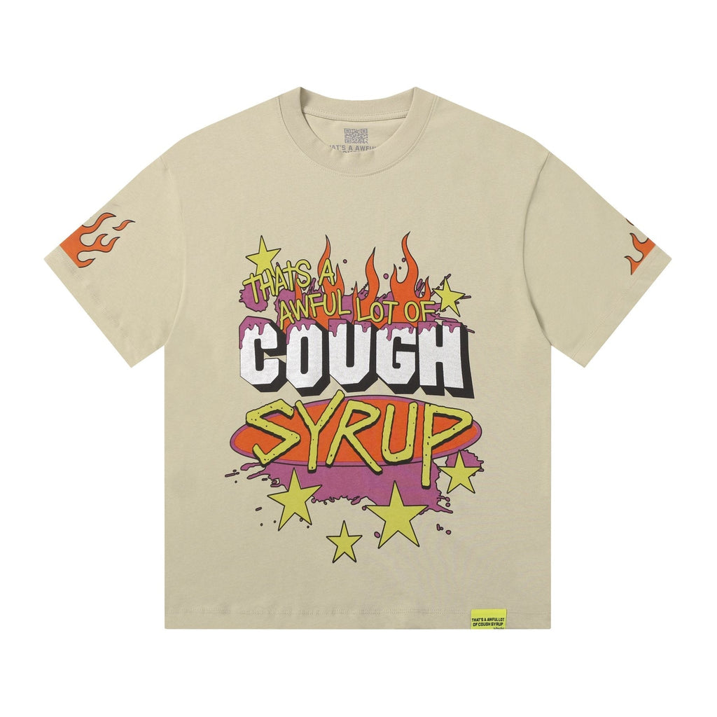 THAT'S A AWFUL LOT OF COUGH SYRUP Flame Graphic Short-Sleeve T-Shirt