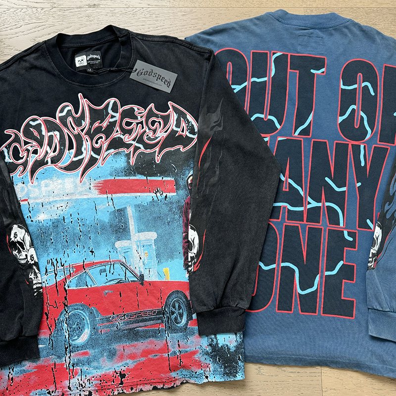 Godspeed Out of Many One Washed Long-Sleeve T-Shirt