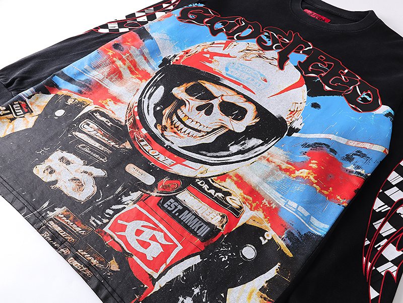 Godspeed Out of Many One Racing Graphic Long-Sleeve T-Shirt