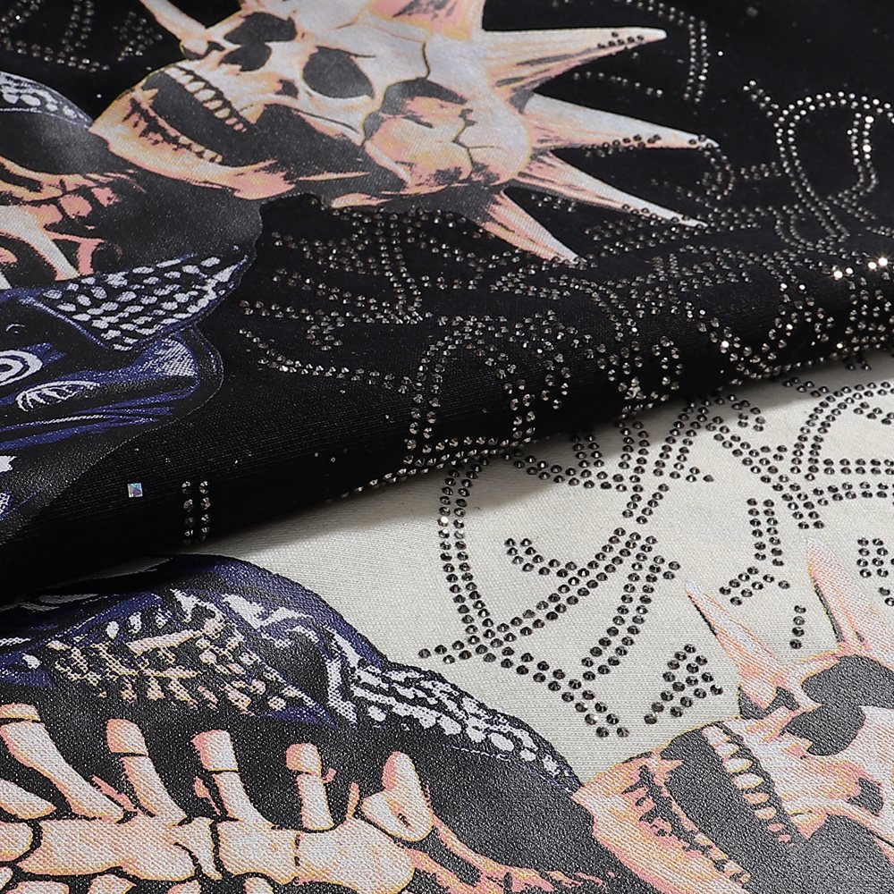 BKYS Revival Skeleton Rhinestone Graphic T-Shirt