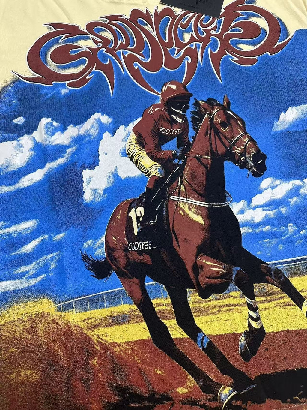 Godspeed Horse Racing Graphic T-Shirt