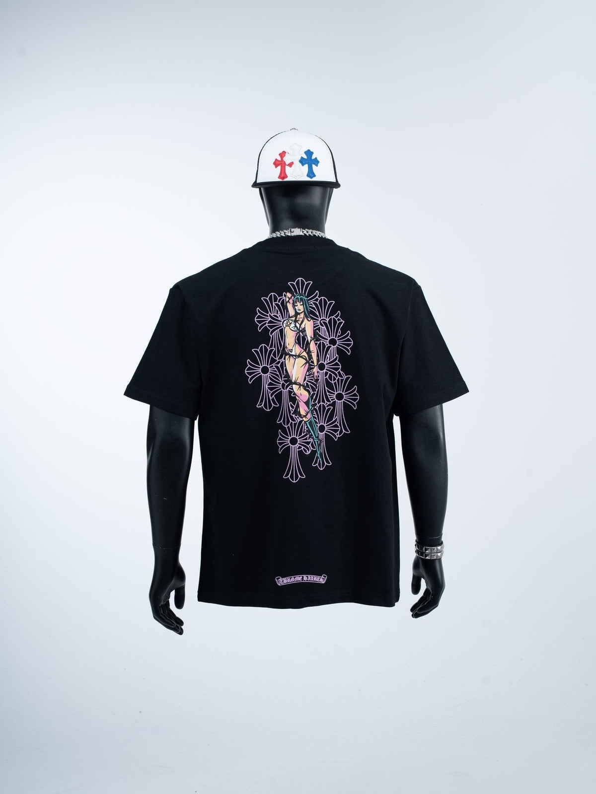 Chrome Hearts Deadly Doll Girl Graphic Short-Sleeve T-Shirt
