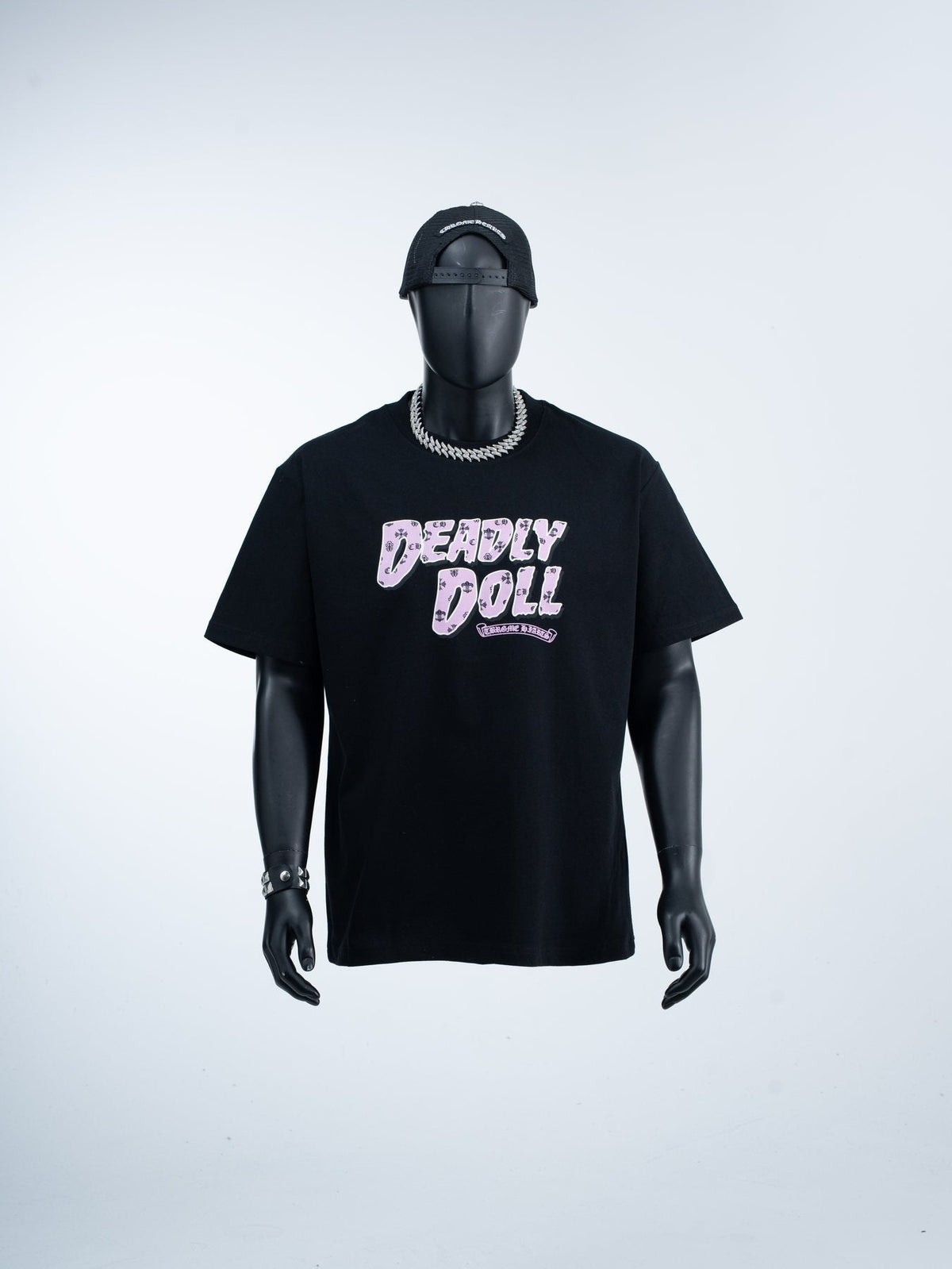Chrome Hearts Deadly Doll Girl Graphic Short-Sleeve T-Shirt