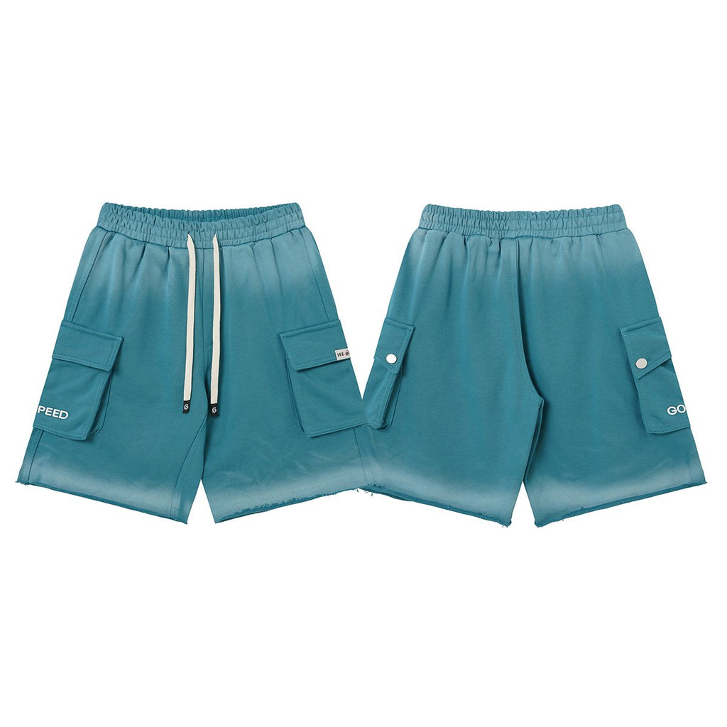 Godspeed Embroidered Cargo Sweat Shorts