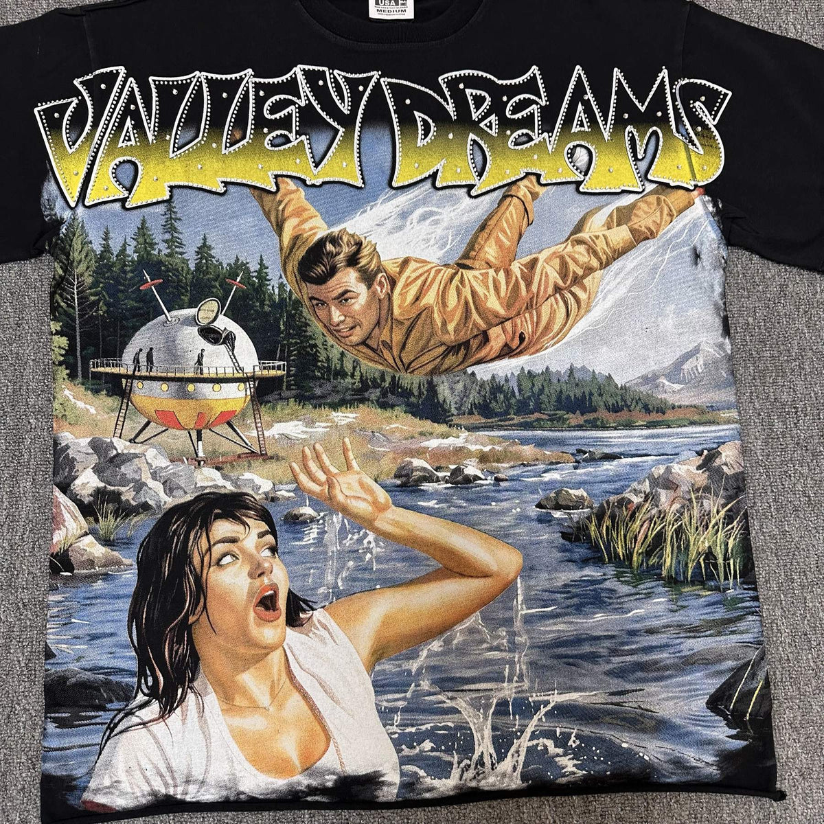 Valley Dreams Washed Graphic Short-Sleeve T-Shirt