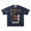 BKYS Revival Distressed Portrait Graphic T-Shirt