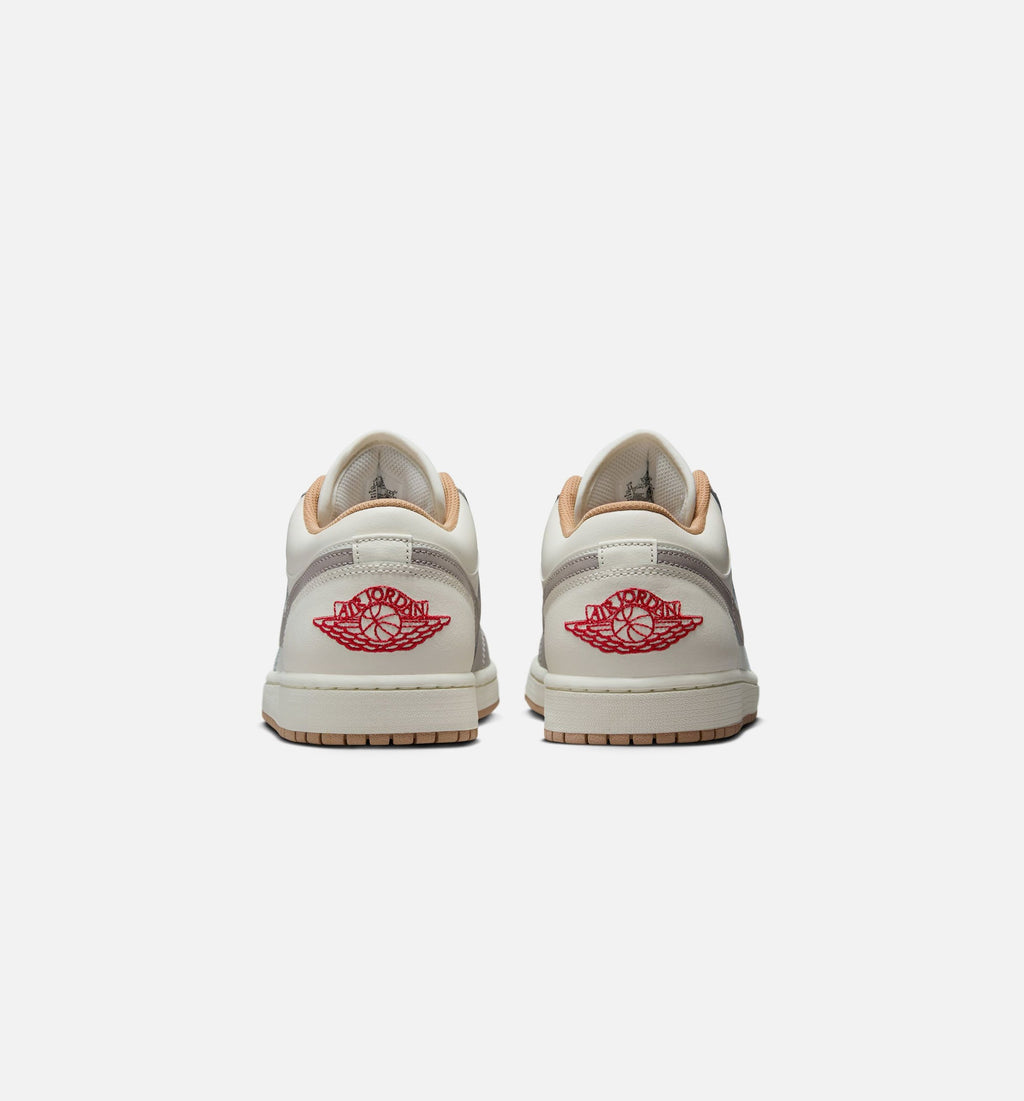Air Jordan 1 Low Men's Lifestyle Shoes - Sail Fire Red