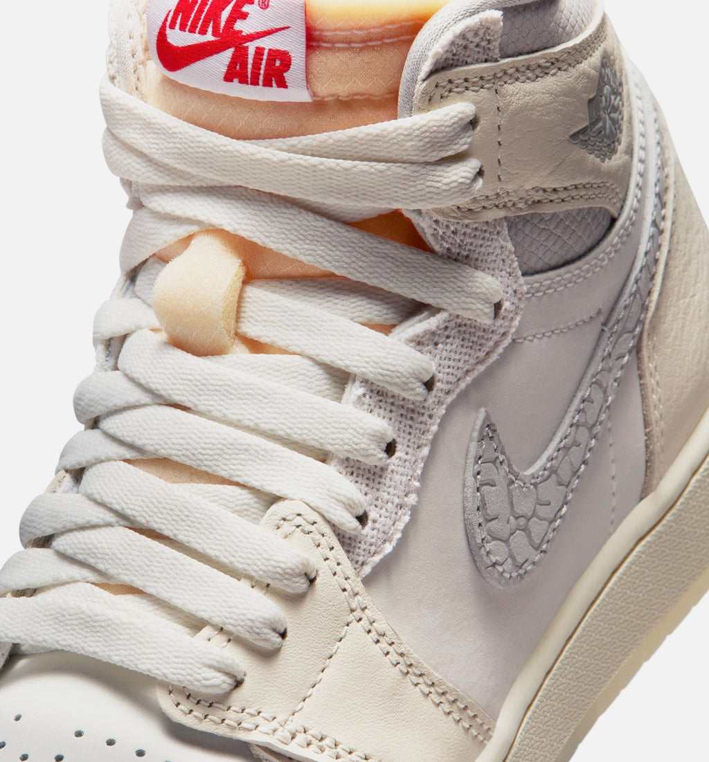 Air Jordan 1 Retro High OG Sail | Grade School Lifestyle Shoe | Sail/Varsity Red/Light Ivory/Coconut Milk/Phantom