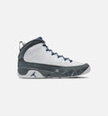 Air Jordan 9 Retro Flint Grey and French Blue Men's Lifestyle Shoe – White/French Blue/Flint Grey