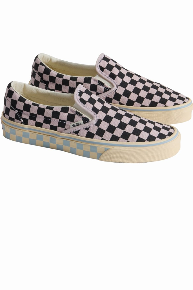 VANS SLIP-ON CHECKERBOARD Pale Petal Pink / Black