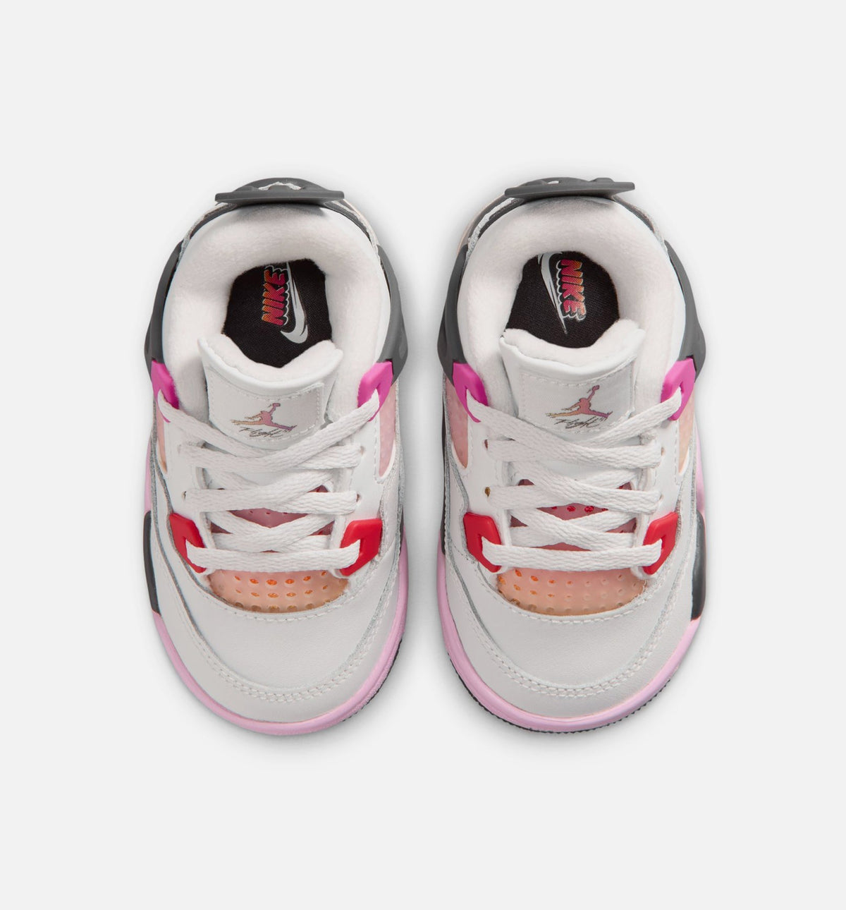 Air Jordan 4 Retro Comic Infant/Toddler Lifestyle Shoe – Off White/Fire Pink/Anthracite