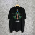 Rhude T-shirts Printed Trendy Pure Cotton