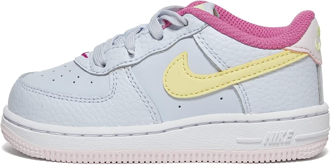 Toddler's Nike Force 1 Football Grey/Citron Tint (DV7764 001)