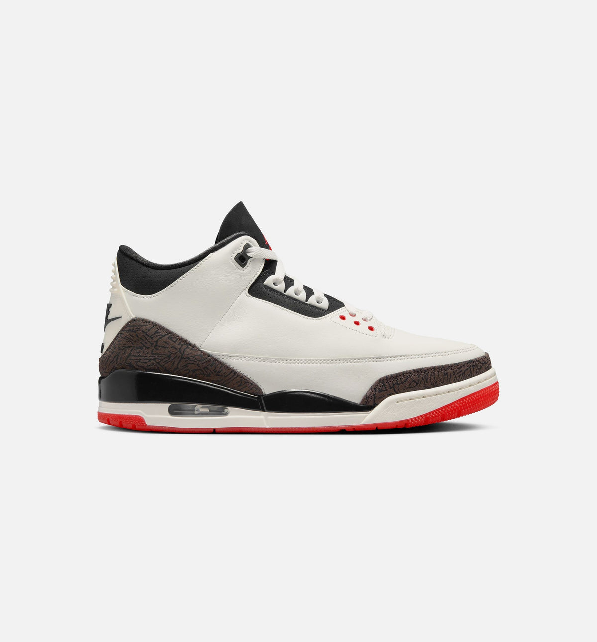 Air Jordan 3 Retro Sail and University Red Men's Lifestyle Shoe