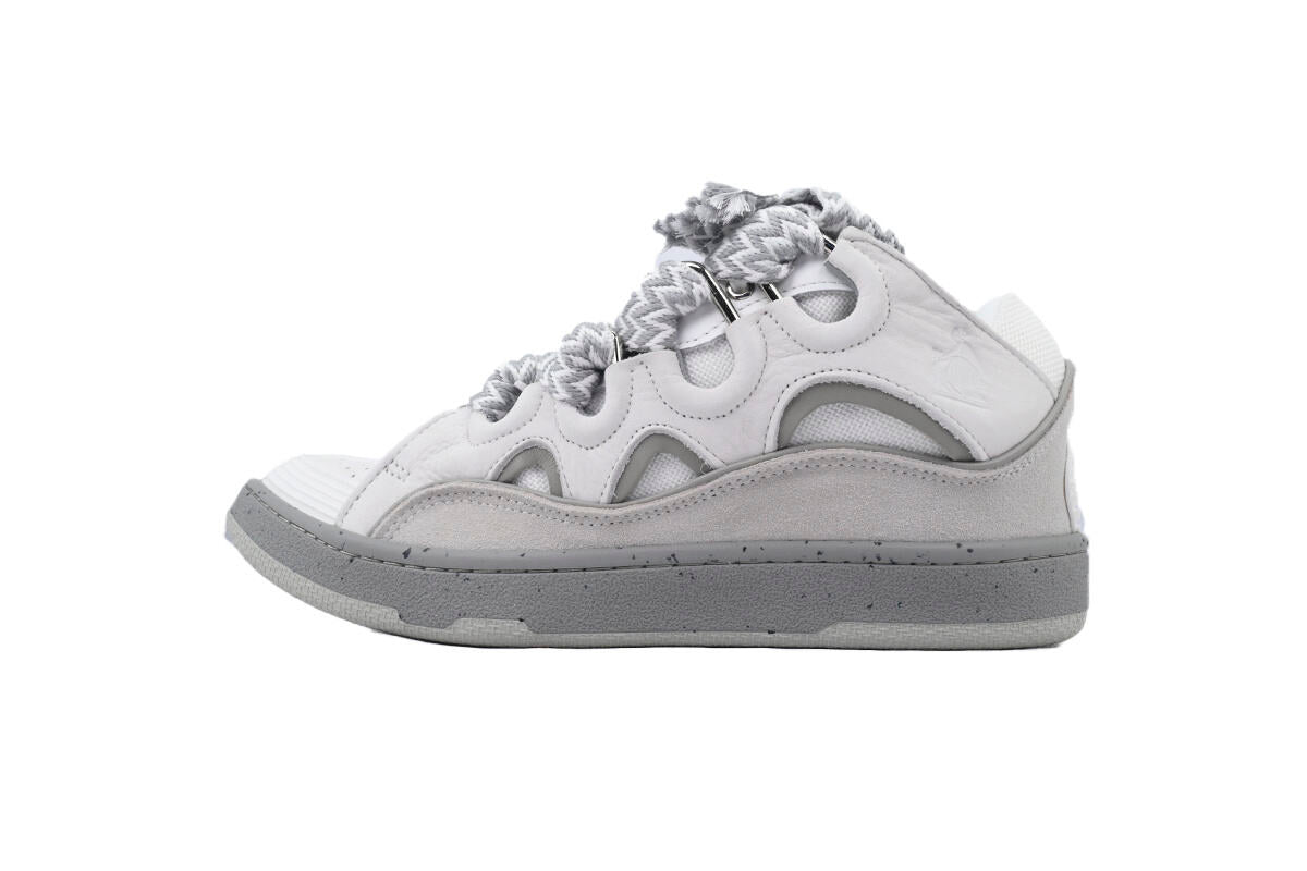 Lanvin Curb Sneakers White Grey