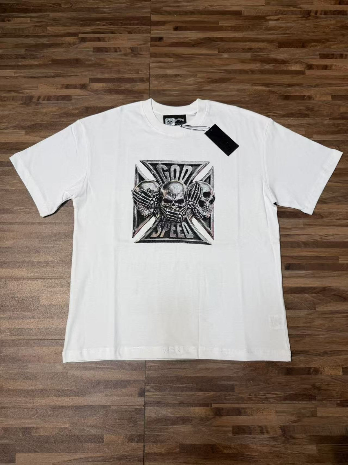 Godspeed Out of Many One Skull Graphic T-Shirt