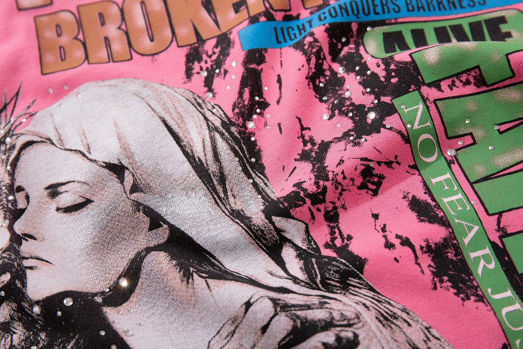 MAJESTIK Broken Heart Graphic T-Shirt