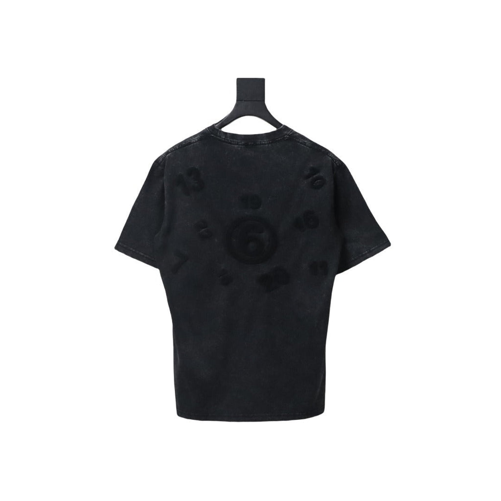 Maison Margiela Number Embroidered Short Sleeves T-shirt Black