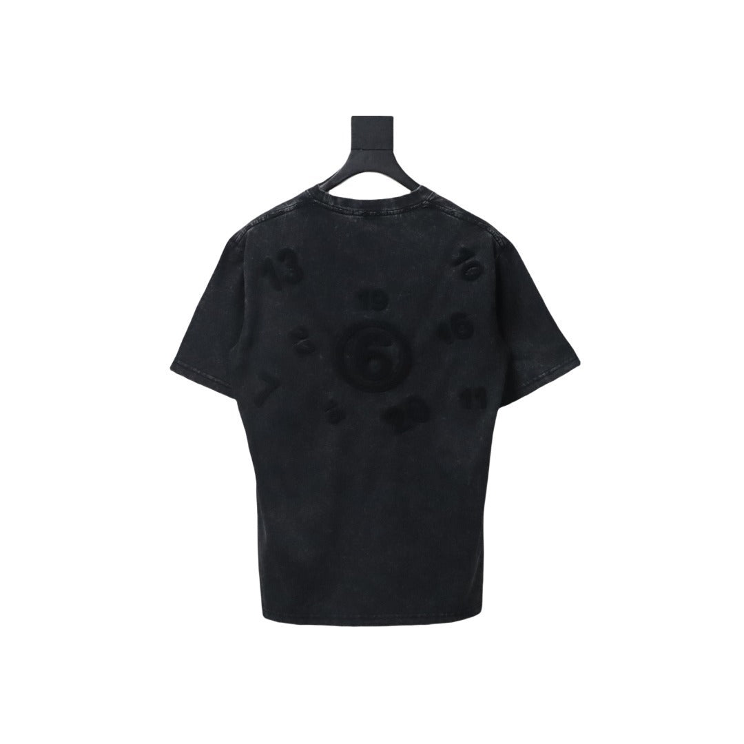 Maison Margiela Number Embroidered Short Sleeves T-shirt Black