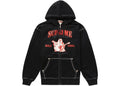 Designed True Religion Zip Up Hooded Sweatshirt Black