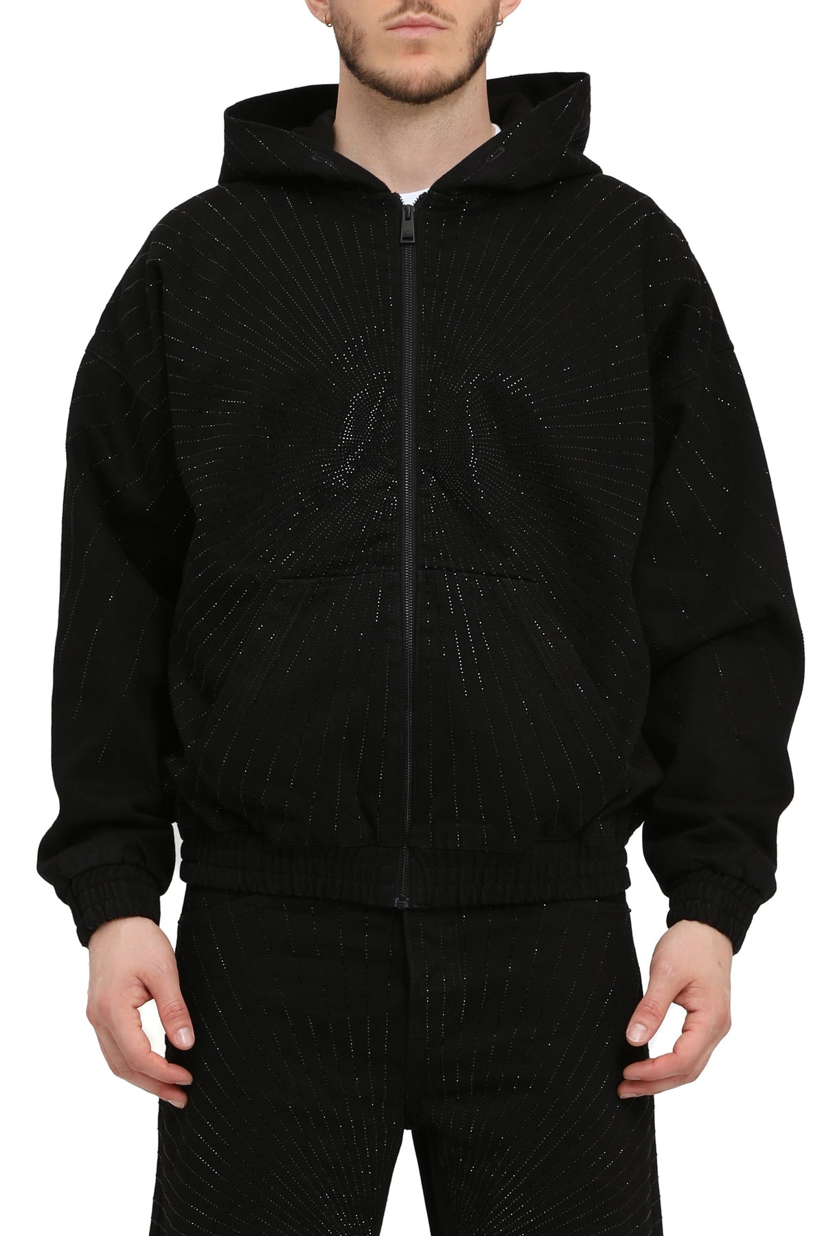 Purple Brand Radial Hotfix Zip Hoodie