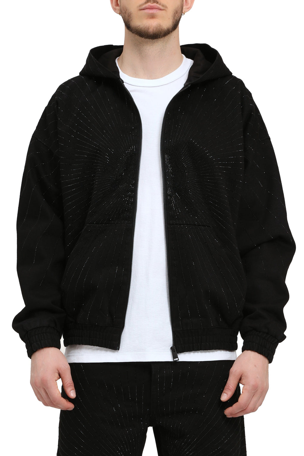 Purple Brand Radial Hotfix Zip Hoodie