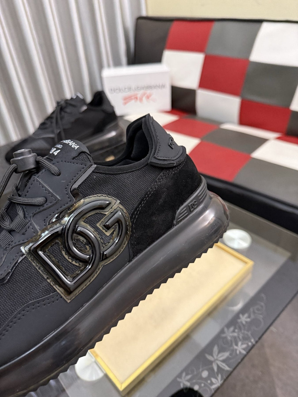 Dolce & Gabbana Black Paneled Sneakers