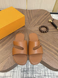 Loro Piana Men's Cross-Strap Slide Sandals