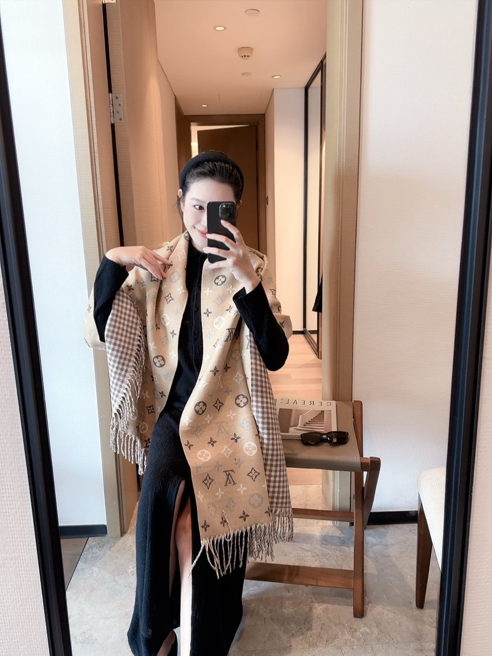 Louis Vuitton Reversible Monogram Scarf