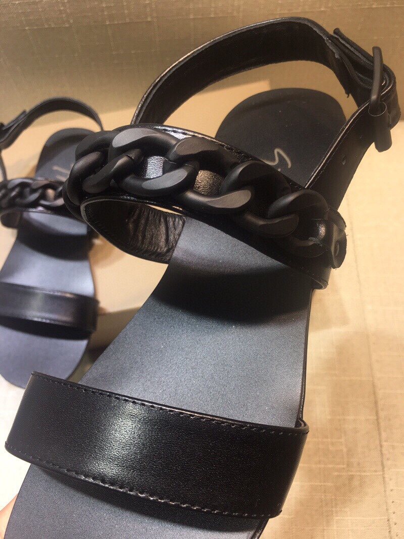Giuseppe Zanotti Black Braided Open-Toe Sandals