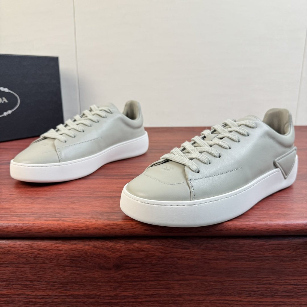 Prada Men's Triangle Detail Low-Top Sneakers