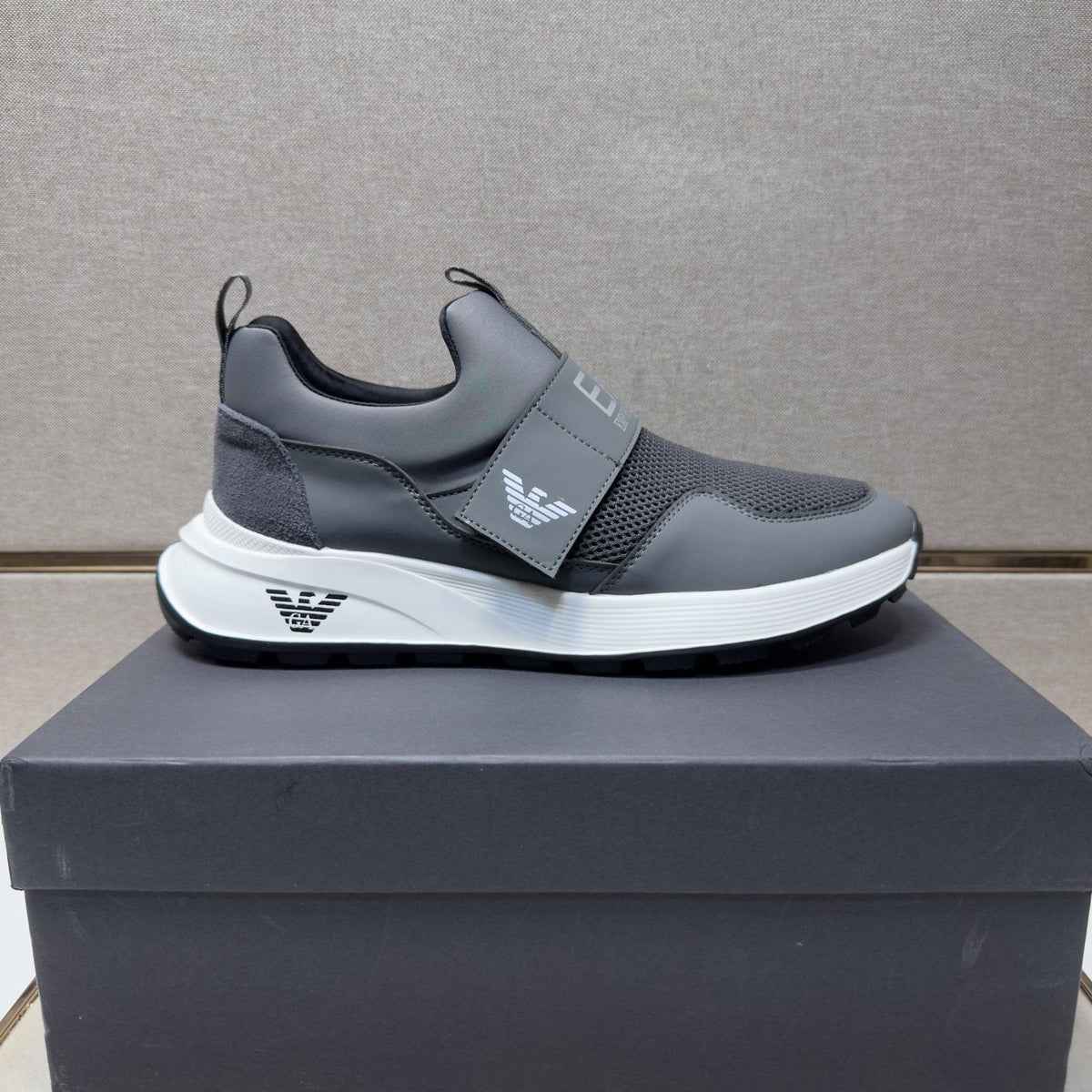 Emporio Armani EA7 Mesh Slip-On Sneakers