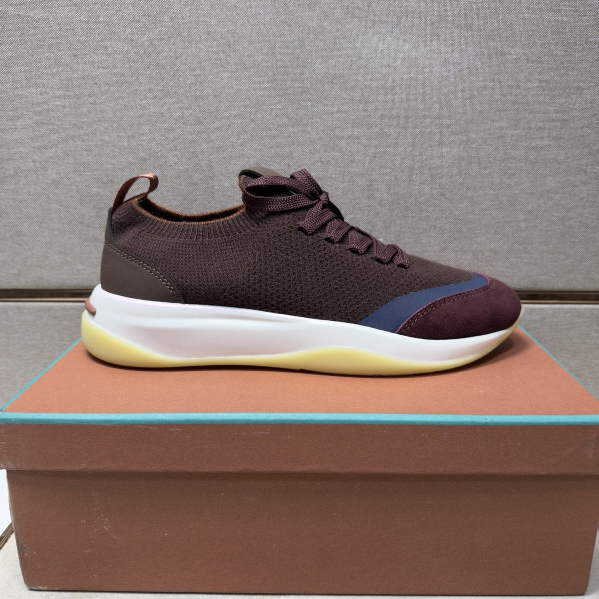 Loro Piana Men's Mixed-Material Low-Top Sneakers