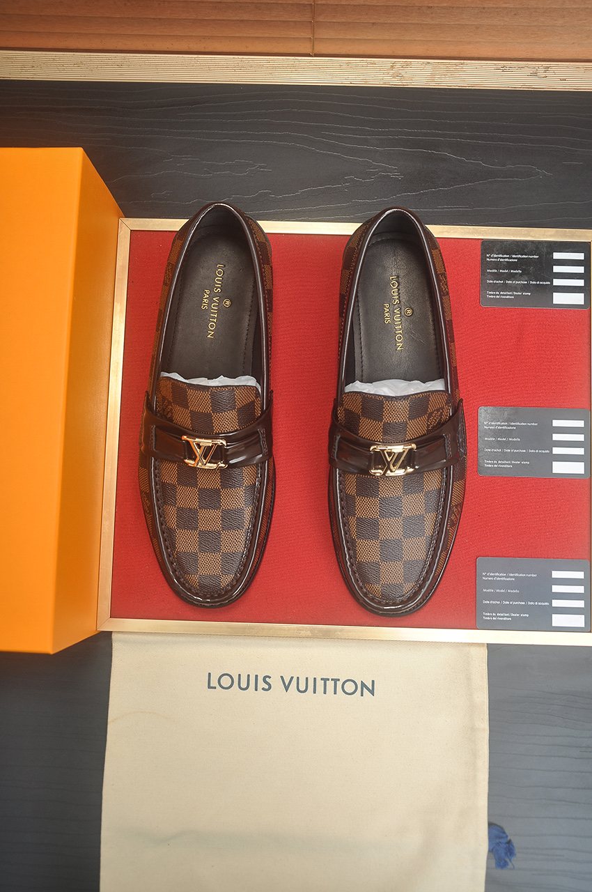 Louis Vuitton Checkerboard Buckle Loafers