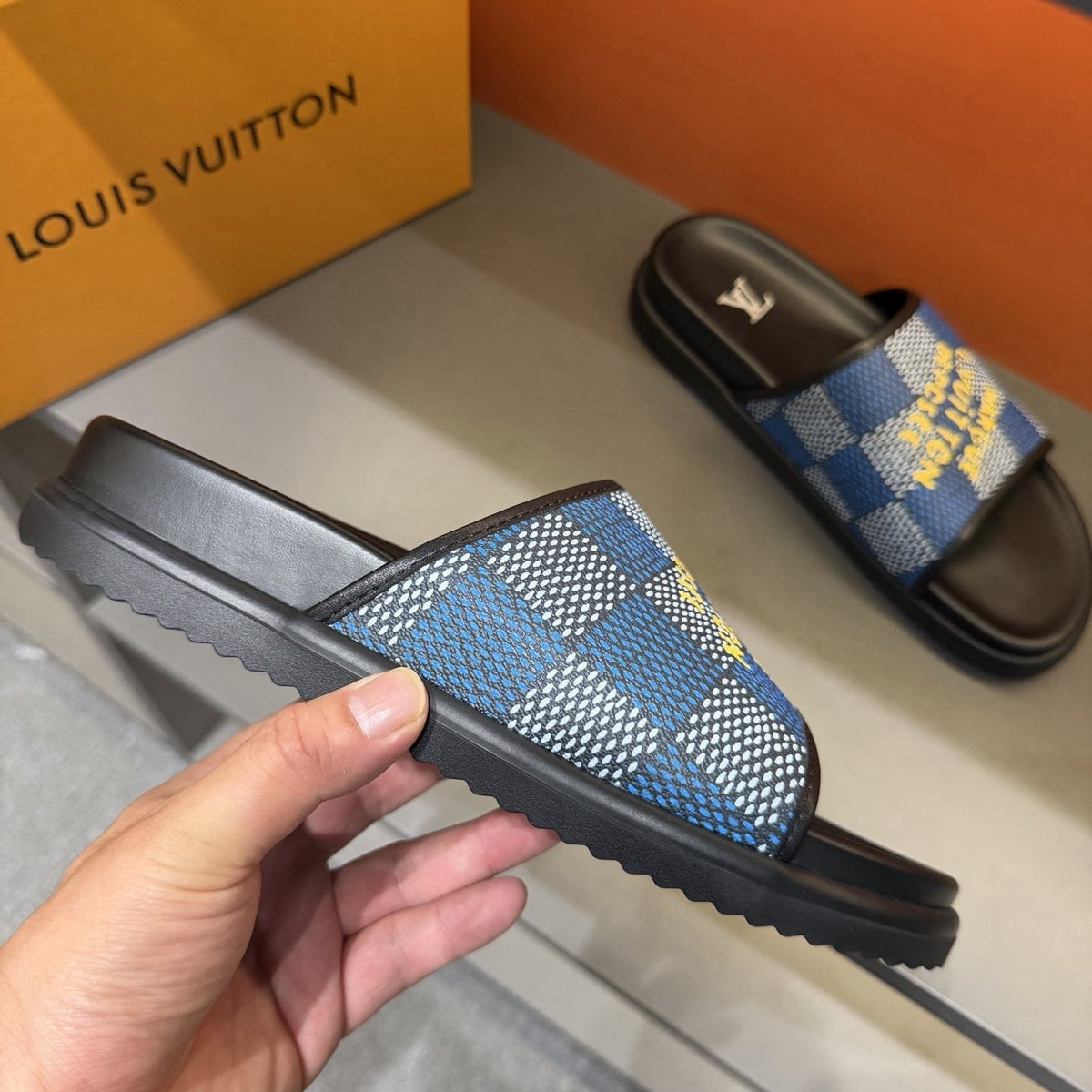 Louis Vuitton Patterned Strap Slides