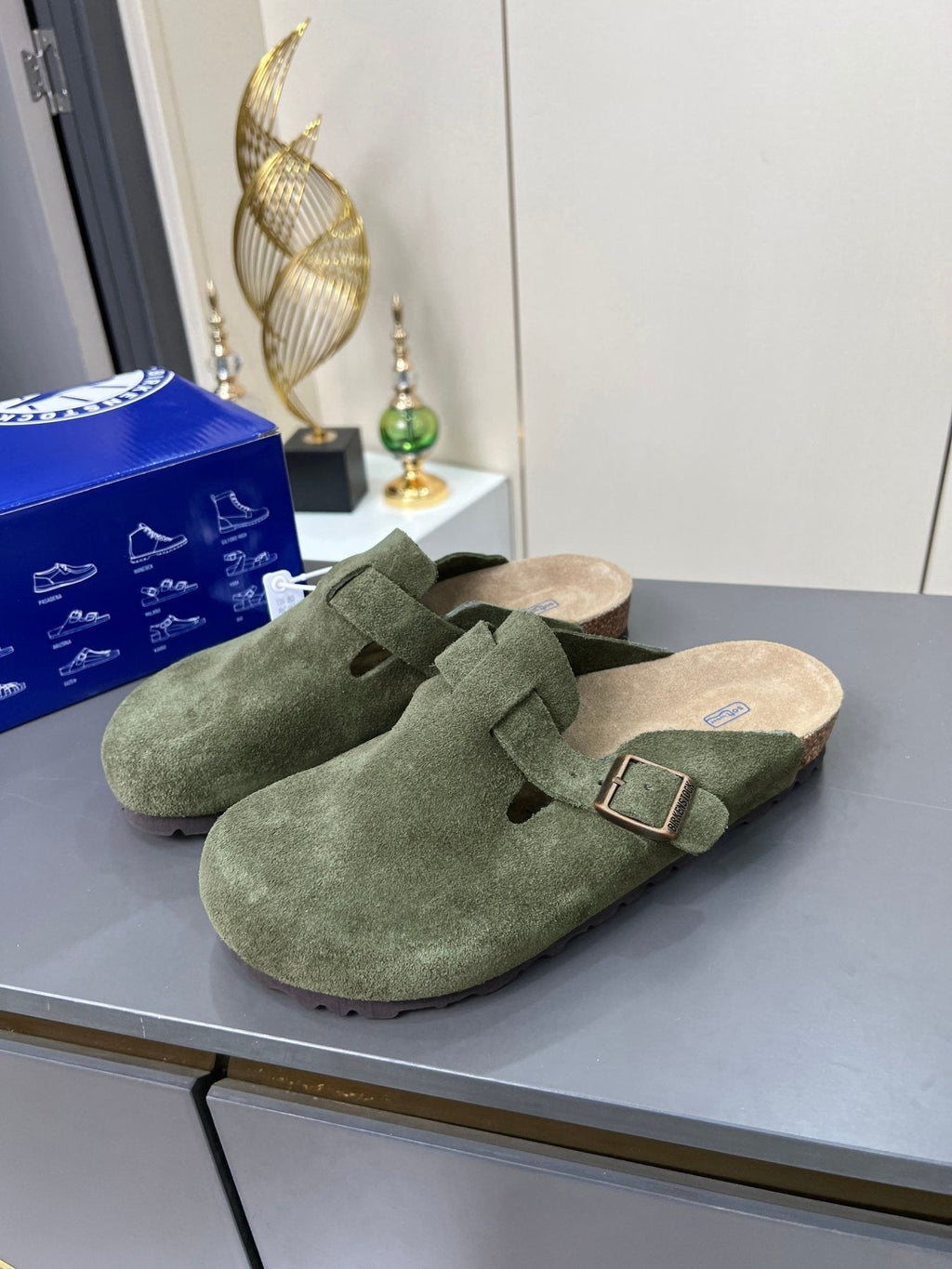 Birkenstock Closed-Toe Buckle Clogs