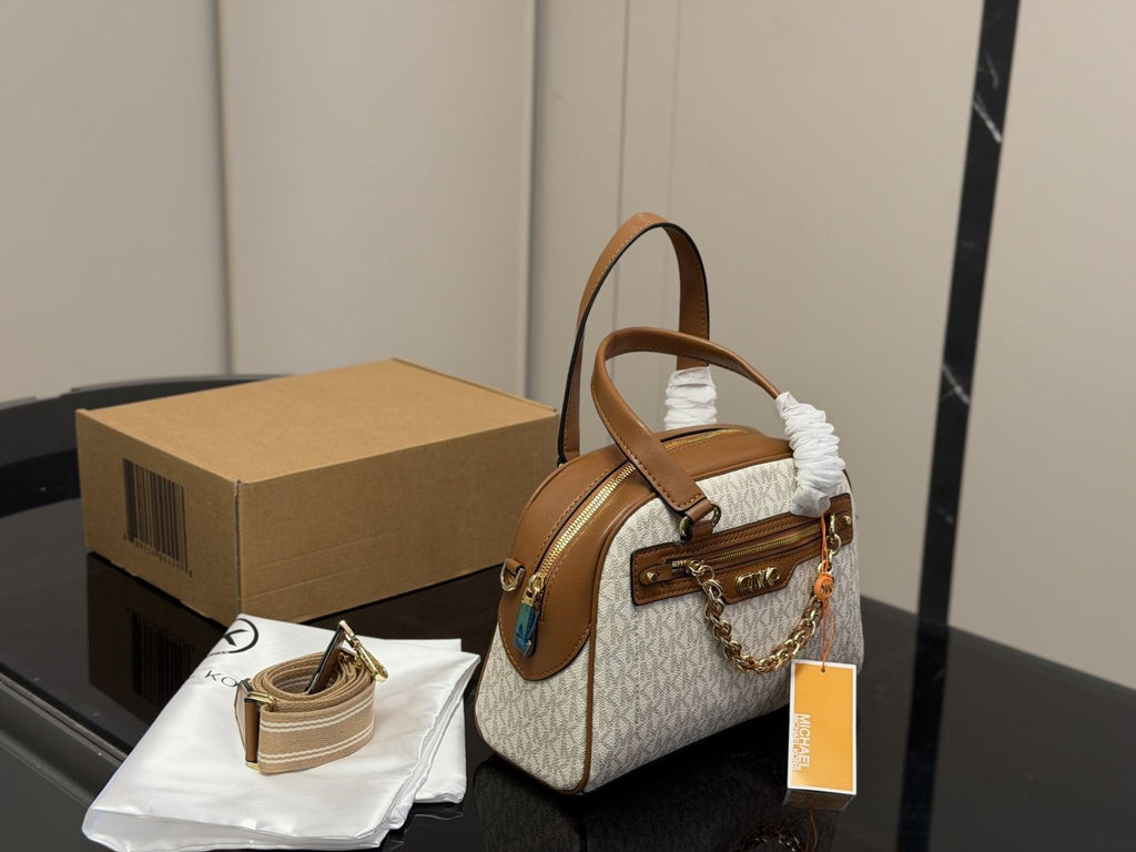 Michael Kors Chain-Accent Pillow Bag