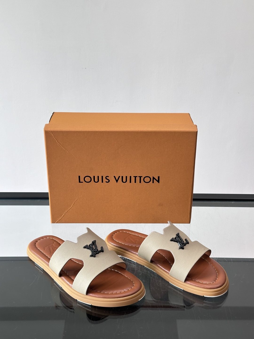 Louis Vuitton Isola Monogram Slide Sandals - Contoured Footbed