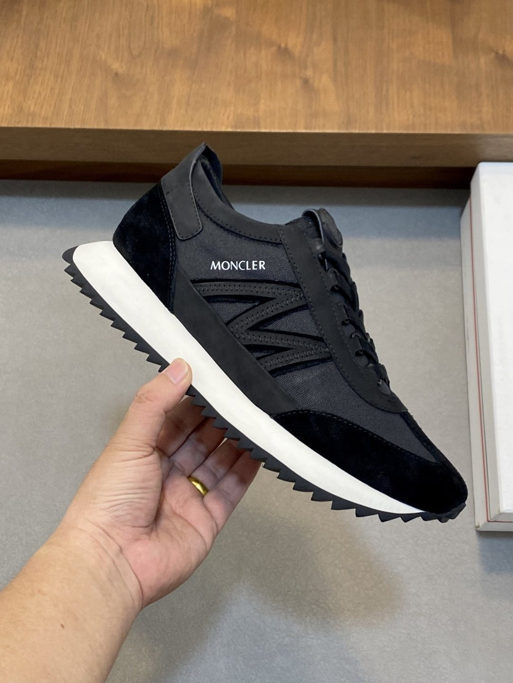 Moncler Men's Low-Top Mesh Sneakers