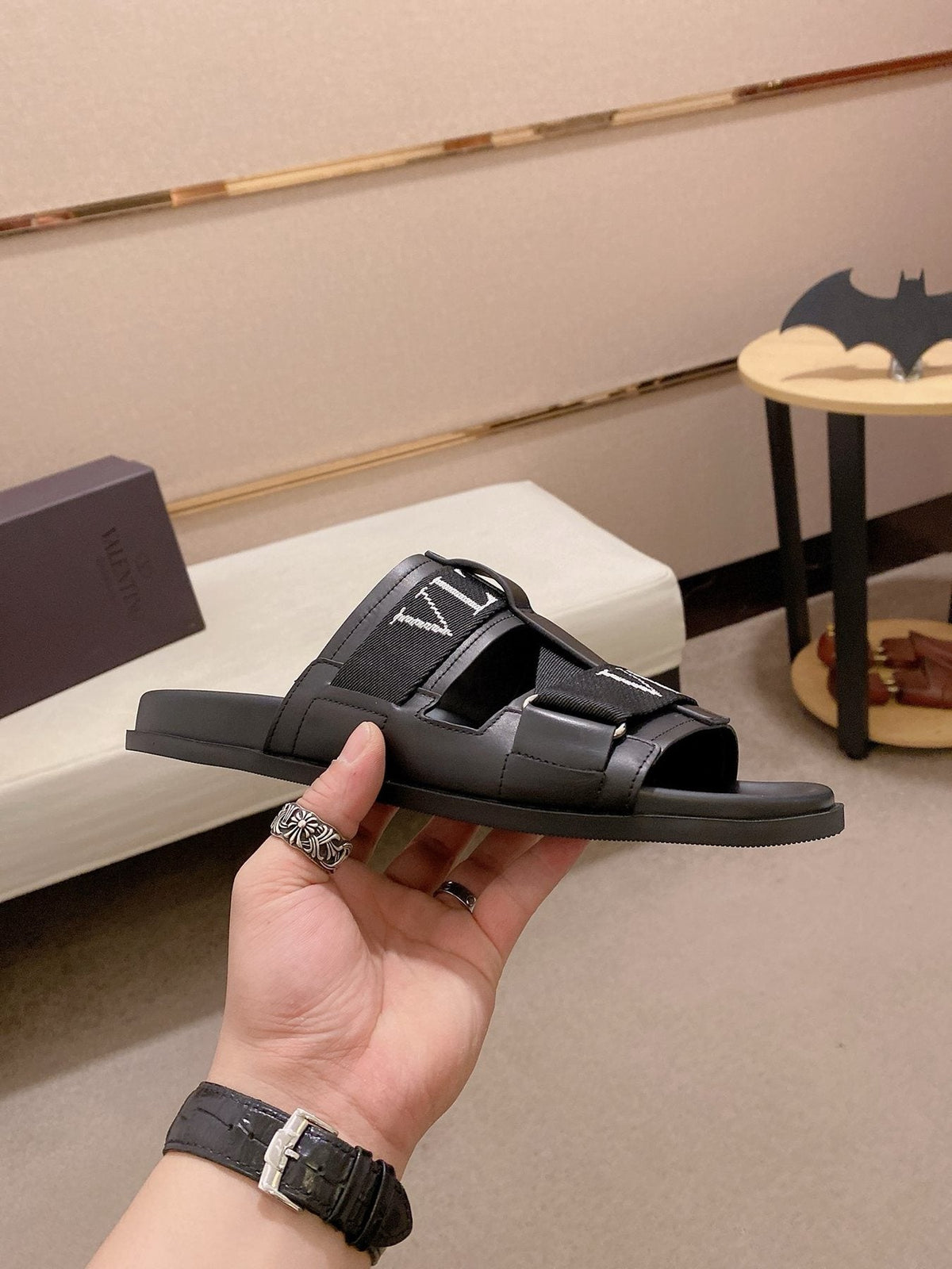 Valentino VLTN Strap Slide Sandals