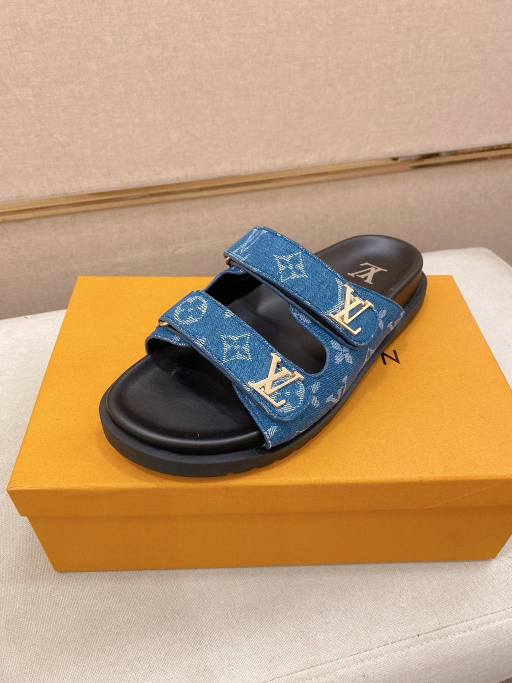 Louis Vuitton Men's Double-Strap Slide Sandals
