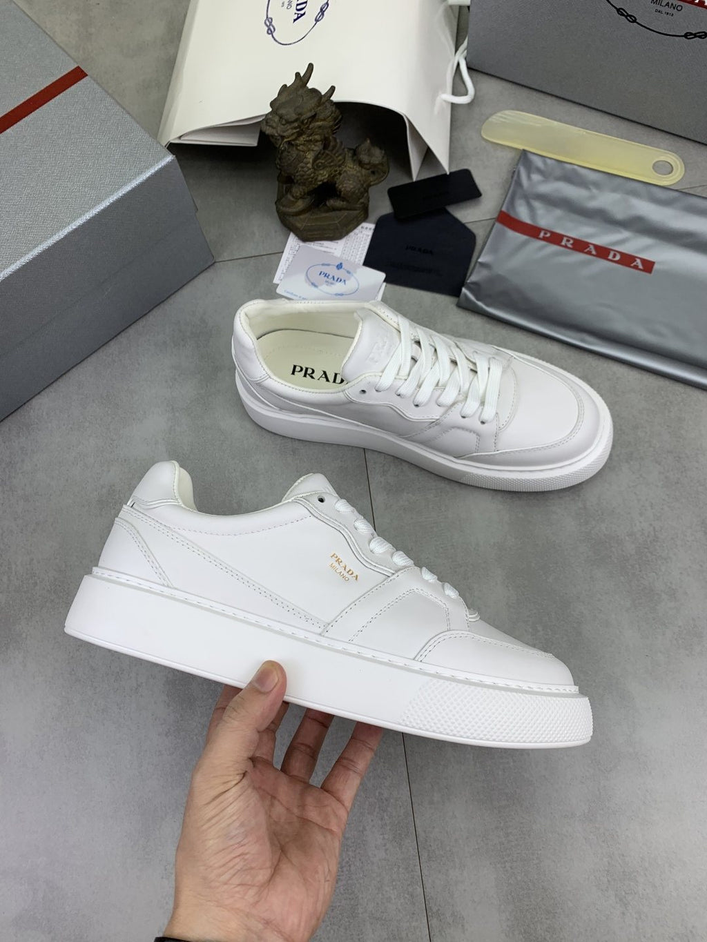 Prada Paneled Low-Top Sneakers