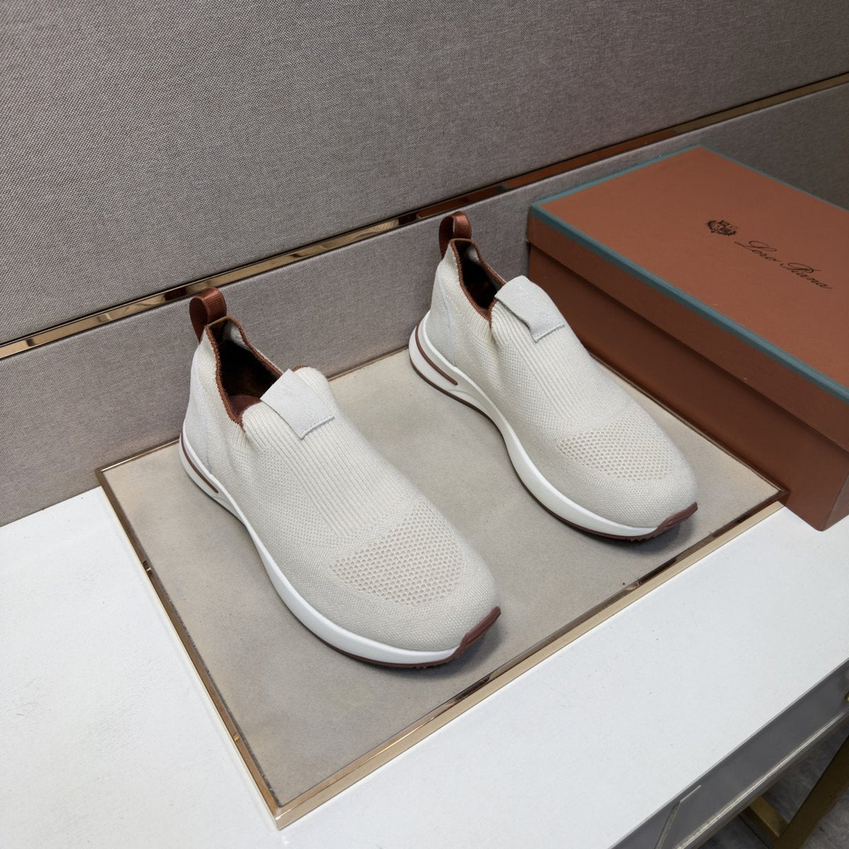 Men's Textured Slip-On Sneakers