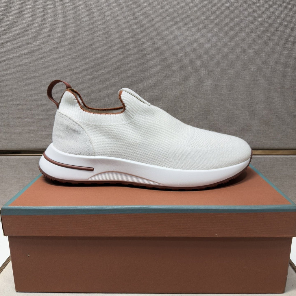 Men's Textured Slip-On Sneakers