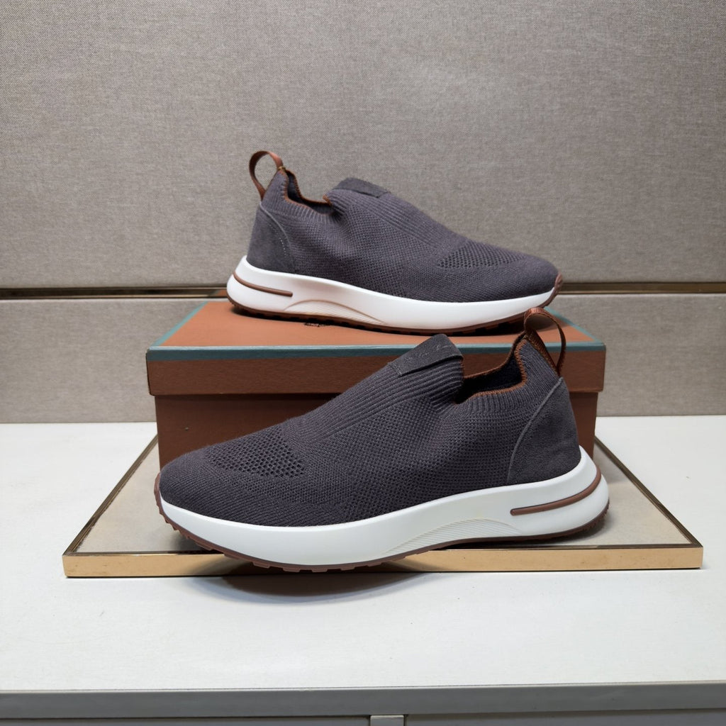 Men's Textured Slip-On Sneakers