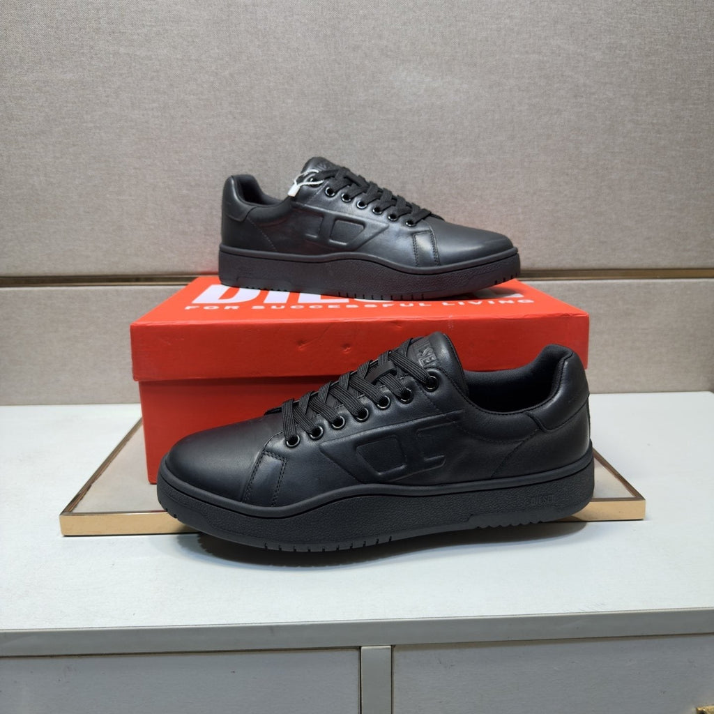 Diesel Men's Low-Top Lace-Up Sneakers - Rounded Toe