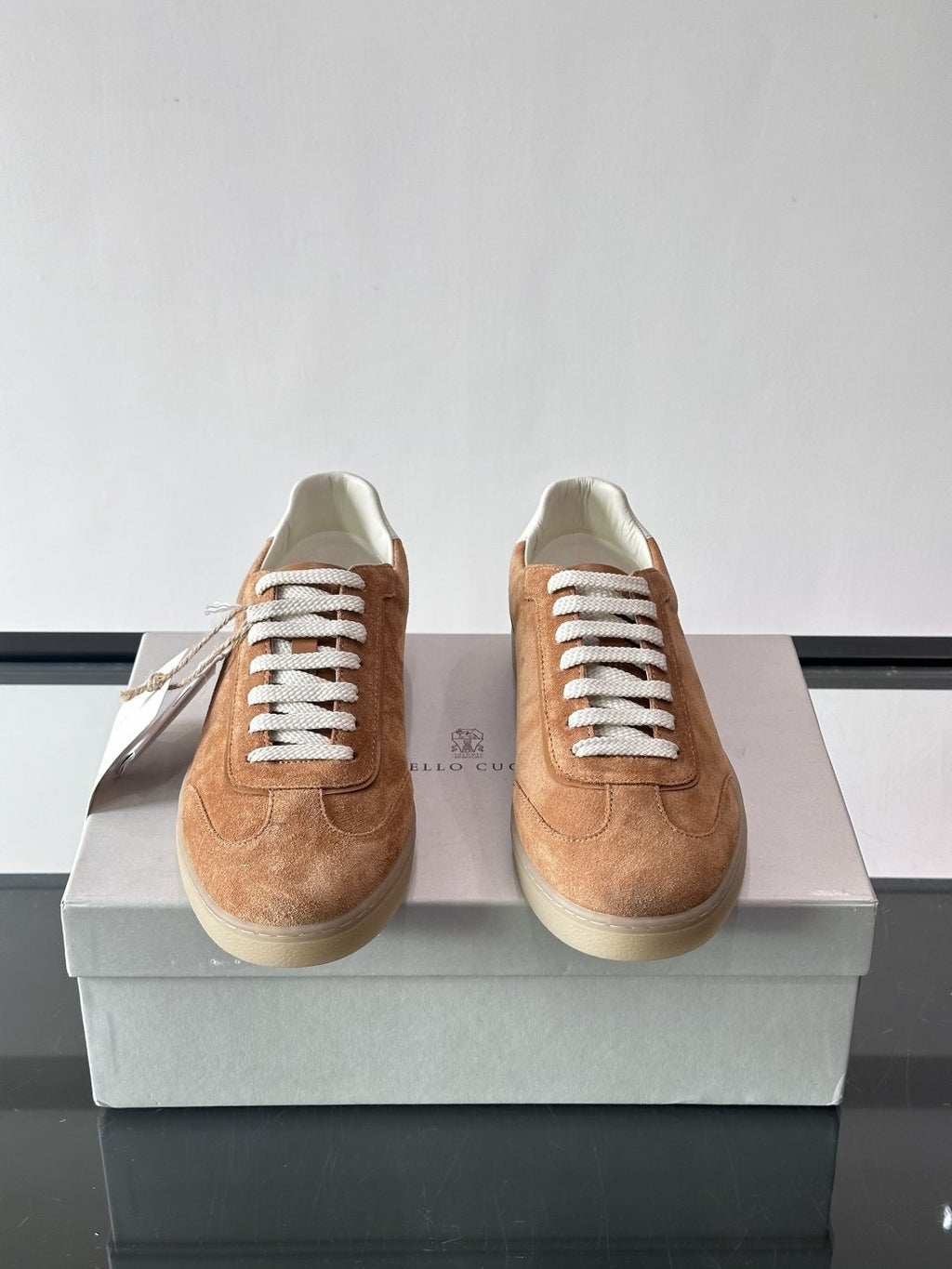 Brunello Cucinelli Men's Lace-Up Low-Top Sneakers
