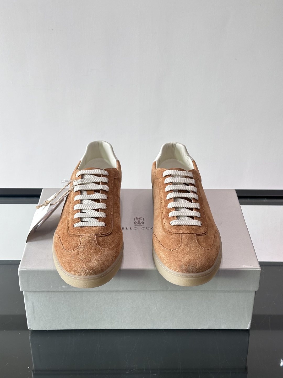Brunello Cucinelli Men's Lace-Up Low-Top Sneakers