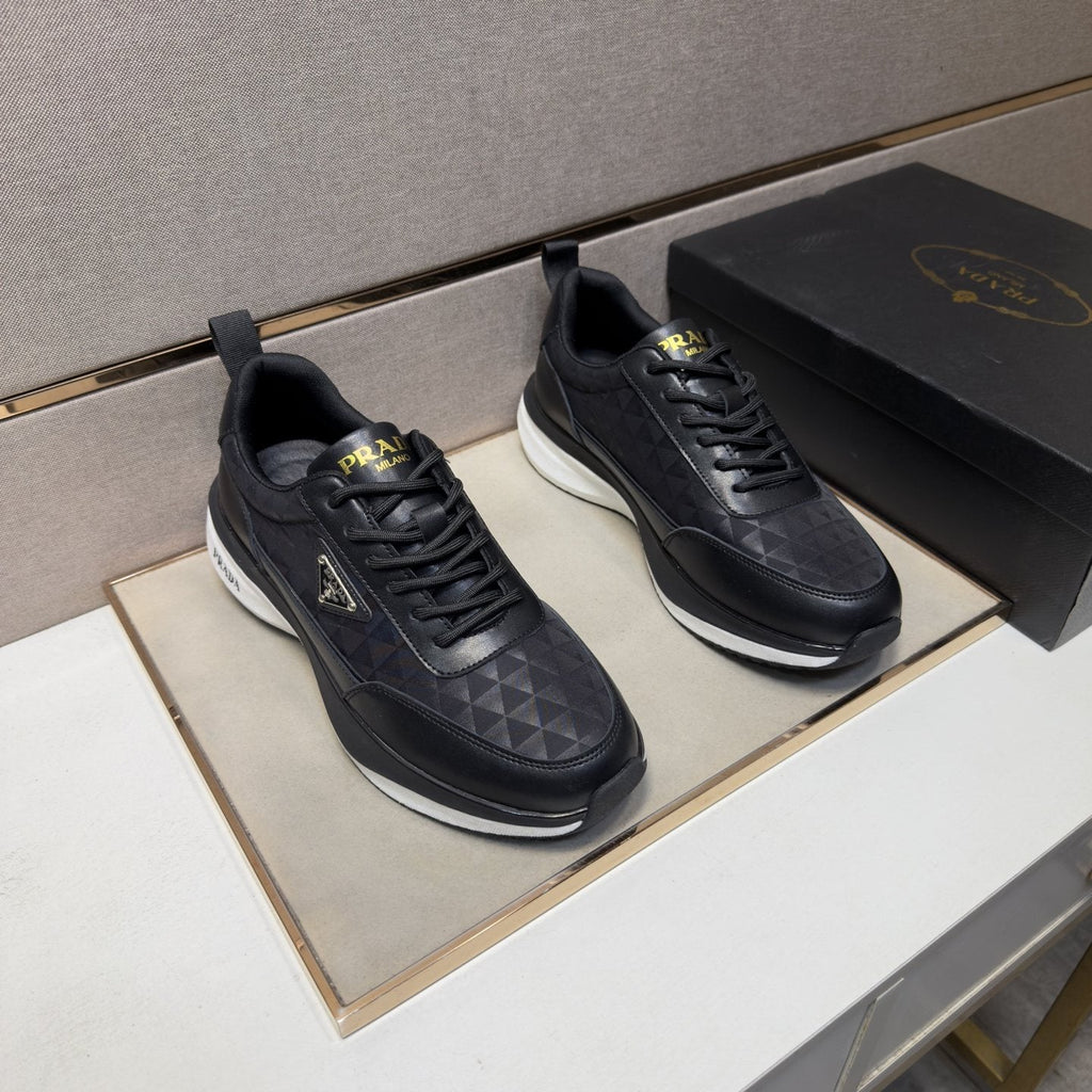 Prada Quilted Panel Sneakers