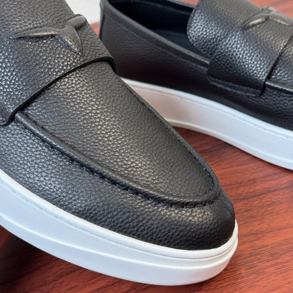 Louis Vuitton Textured Slip-On Loafers